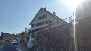 Foto der Arbeit von der reu gmbh beim Pfarrhaus Birmensdorf