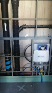 Referenzbild der Arbeit von der reu gmbh beim Neubau Annex auf dem Postareal Baden.