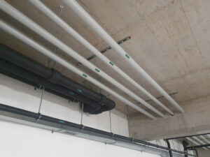 Referenzbild der Arbeit von der reu gmbh beim Neubau Annex auf dem Postareal Baden.